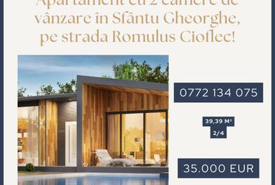 Apartament cu 2 camere de vânzare în Sfântu Gheorghe, pe strada Romulus Cioflec! - 1