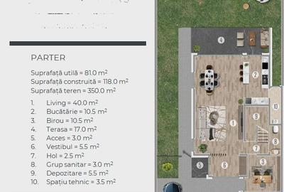 Pipera – Tunari! Vile superbe cu 5 camere, 350 mp teren/ fara TVA - 10