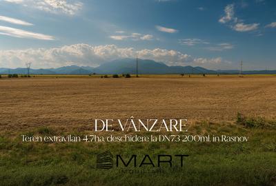 Teren 4,7ha, deschidere 200ml, Rasnov la DN73 - 1