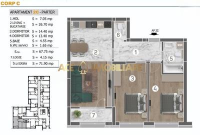 3 Camere de vanzare | Berceni | Comision 0% | Centrala | NOU 2026 - 1