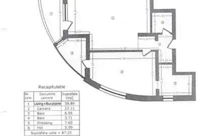 Apartament spectaculos sut 95,57mp,  2 camere cu 2 bai, zona Herăstrău - 9