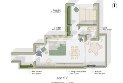 Apartament 2 camere - Intabulat - Predare la cheie - Sibbiu - 4