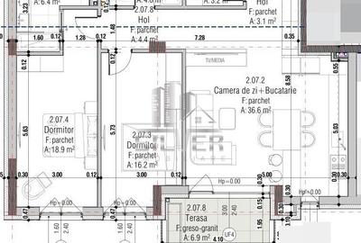 Apartament cu 3 camere/93 mp/zona C-tin Brancoveanu. - 4