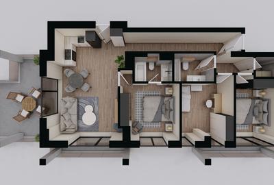 Apartament 4 Camere | 3m Înălțime | Ferestre Floor-to-Ceiling | AVANGARDE FOREST - 9