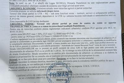 Teren Intravilan 5.303 mp .Dezvoltare Logistică, Industrială sau Rezidentiala A0 - 2