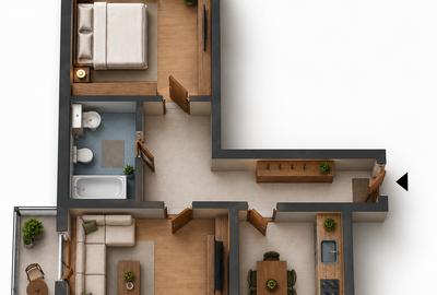 Apartamente noi 2 camere | 62-63 mp | La cheie | Parcare inclusă - 4