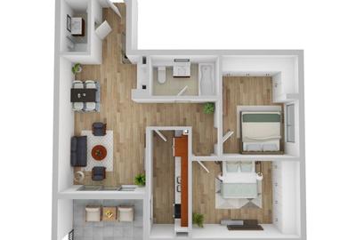 Apartament cu 3 camere semidecomandat în Andrei Mureșanu