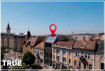 Ap. 2 cam, 57.3m? + 16.2m?, ultracentral, Arossa Center, Tg. Mureș! - 1