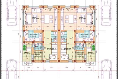 Duplex 3 camere, 3 bai, 85mp utili, 290mp teren - Mosnita Veche - 2