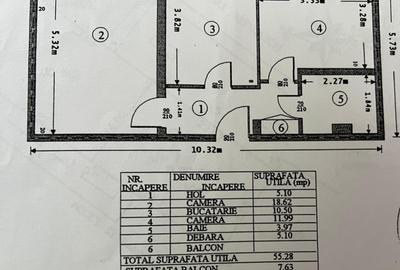Apartament cu 2 camere decomandat în Nord