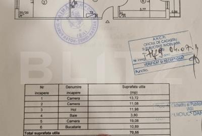 Apartament 3 camere, 70.55 mp, zona Lunca Cetatuii - 15
