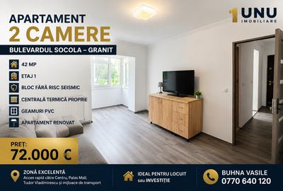 Apartament cu 2 camere semidecomandat în Podu Roș