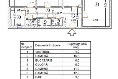 Apartament 3 camere decomandat Berceni - Obregia - Comision 0! - 2