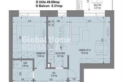 Apartament 2 camere | 55 MP Utili | Nusco City Faza 2 - 13