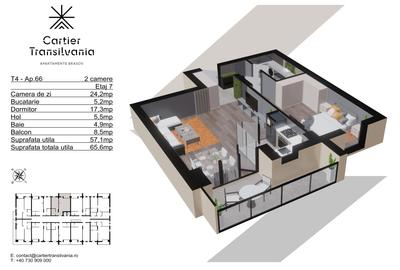 TRANSILVANIA RESIDENCE- CARTIER TRANSILVANIA, APARTAMENT 2, CAMERE - 14