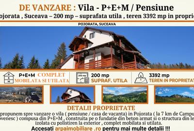 Casă individuală cu 6 camere în Pojorâta