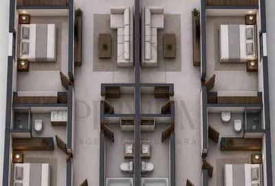 Duplex pe plan - personalizare  interioara - doua bai - 2