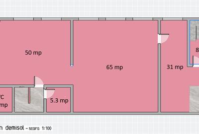 Spațiu ideal cabinet medical / clinică – 300 mp utili, doua niveluri, Central - 15