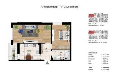 Inchiriere apartament cu 2 camere-Zona Berceni-Centrala proprie - 8