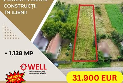 Teren agricol intravilan de 1128 mp, în Ilieni