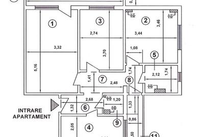 Agentie! Apartament 3 camere decomandat | 61 mp | 2 balcoane | Petre Ispirescu - 1