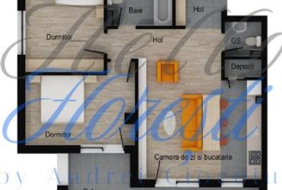 Apartament de 3 camere, 64,24 mp utili, 12,80 balcon, Muzeul Apei - 1