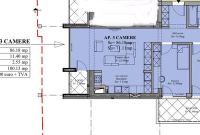 13 Septembrie - Sebastian  AP 3 CAM-sup 100 mp - 145 mp - pret 185000 euro + tva - 2