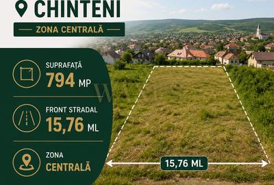 Teren Construcții intravilan de 794 mp, în Chinteni