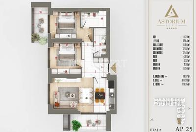Apartament cu 3 camere decomandat în Theodor Pallady