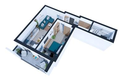 Apartament cu 2 camere decomandat în Nicolina