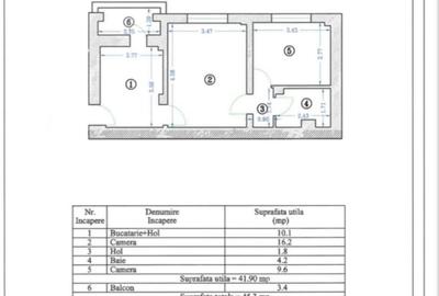 Tomis  Nord - Tulcei - 2 camere - etaj 2 - 76800 Euro - 2