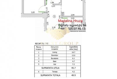 Apartament 2 camere decomandat, nou, 50 mp, etaj 10/11, cu centrală proprie - 7