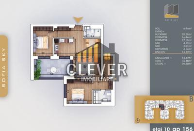 Apartament 3 camere Finalizat Pallady 700 m Metrou Teclu - 1