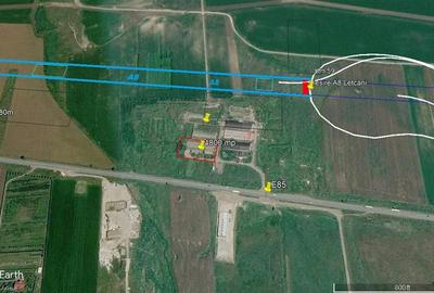 Teren industrial 4800 mp cu deschidere la E85, langa nodul A8 Letcani - 2