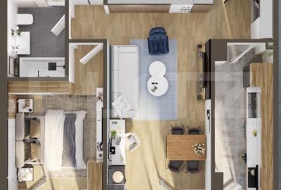 Ap. 2 camere[55 mp] Ansamblu de TOP cu Discount_zona RIVUS  TVA INCLUS - 12