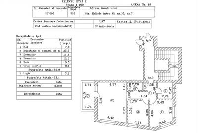 Apartament 3 camere, 75MP, 2 BAI, 0% Comision, Doamna Ghica - H35 - 7