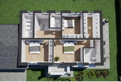 Casă individuală pasivă nZEB de vânzare în Florești, ansamblu exclusivist - 6