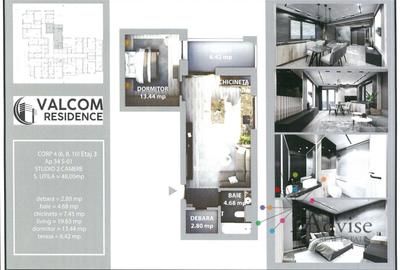Valcom Residence Bartolomeu, Studio 2 camere, terasa 6.42, Comision 0% - 7