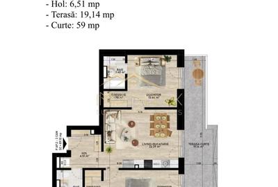 Apartament 3 Camere_PREMIUM_ Parter**Curte 59 mp//Lacul Pipera - 20