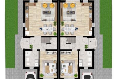 Dezvoltator: Duplex in cartier privat - 4,5 camere, 2 bai cu dormitor la parter - 16