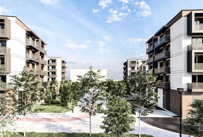 Apartament 1 camera, 41 mp, bloc nou Bucium - Visan, 63.000 euro - 3