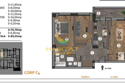 Apartament 3 camere Stv in fata Blocului! - 1