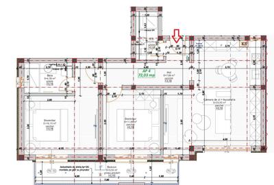 Bloc nou. Apartament cu 3 camere spations. 2 Bai. Etaj 1 - 10