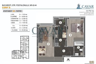 Apartament cu 2 camere decomandat în Brâncoveanu