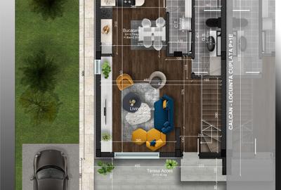 Casa 4 camere, P+1, 99mp | gaz, curent, apa si canal | Acces rapid DR9 - 9