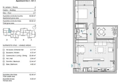 Apartament 2 camere | Finalizat | Casa Presei Libere - 16