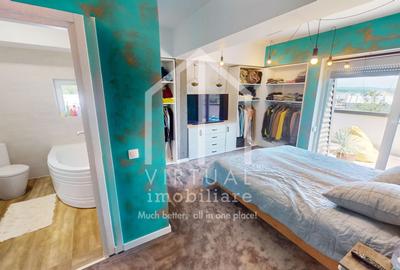 Penthouse cu 3 camere, 89mp utili si terasa 118mp, mobilat, Cisnadie - 16
