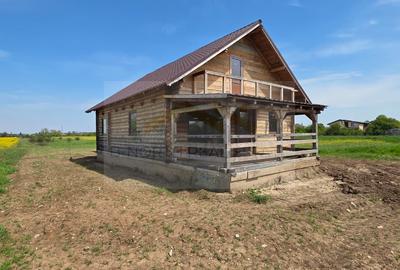 Cabana de vânzare din lemn masiv Mihăilești | 400 mp teren -Potențial investiție - 6