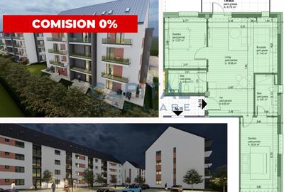 Apartament de vanzare, 3 camere, etaj 2, 93mpc, bloc nou, comision 0% - 1