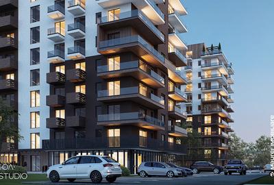 Apartament cu 3 camere semidecomandat în Avantgarden